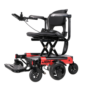 JBH USB Ricarica in alluminio Sedia a rotelle D07