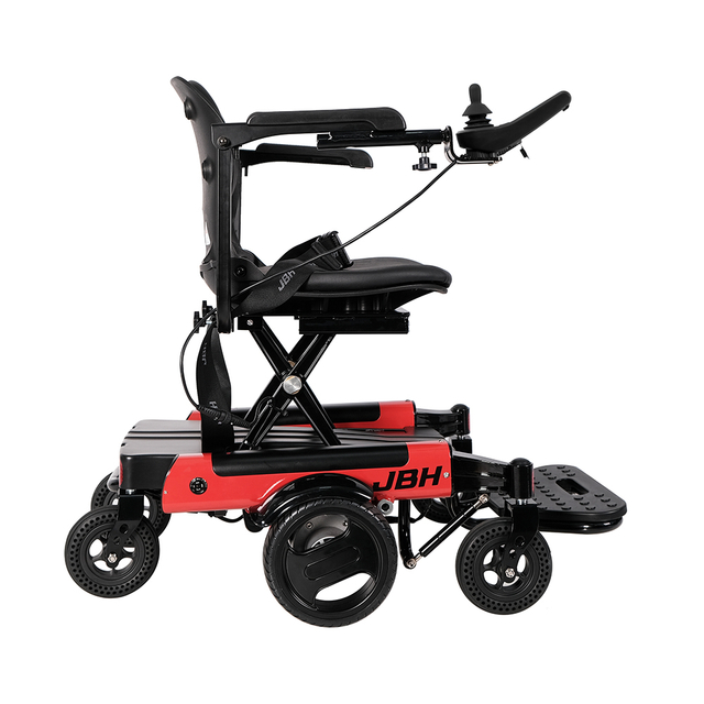 JBH USB Ricarica in alluminio Sedia a rotelle D07