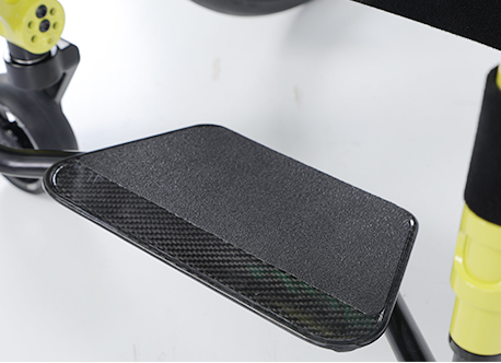 pedale del piede per sedie a rotelle manuale in fibra di carbonio