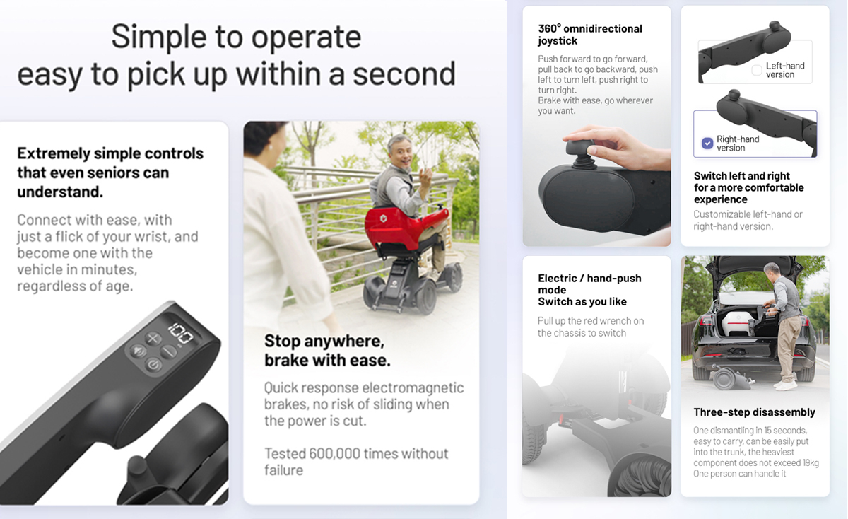 sedia a rotelle elettrica D30