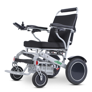 JBH Silver Piegable Travel Letre Power Sedia a rotelle D10