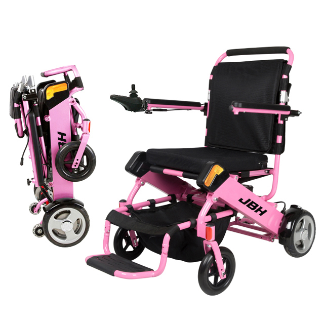 JBH Pink Intelligent Power Alluminio Sedia a rotelle D05