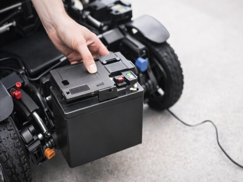 batteria della sedia a rotelle