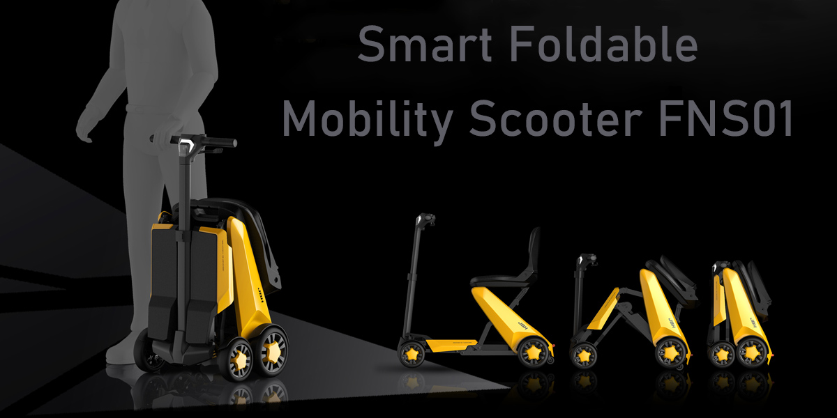 JBH Scooter per disabili pieghevole intelligente