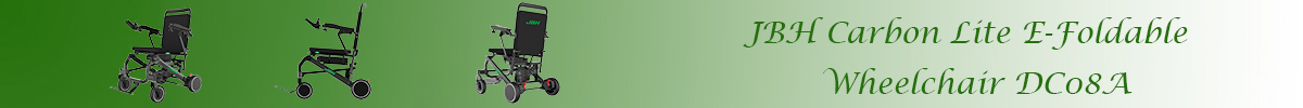 JBH Carrozzina elettrica pieghevole Carbon Lite DC08A