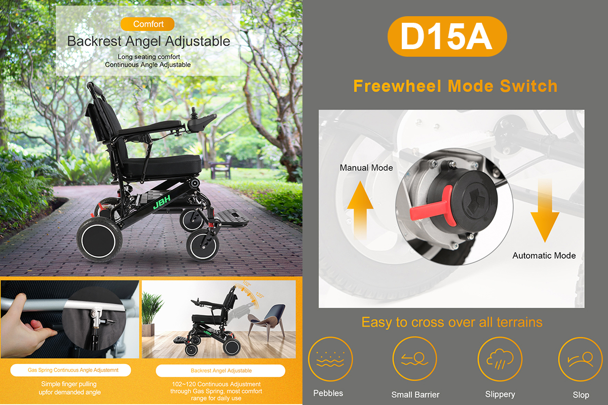 Sedia a rotelle elettrica D15A