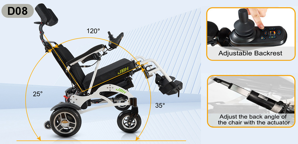 JBH sedia a rotelle elettriche D08