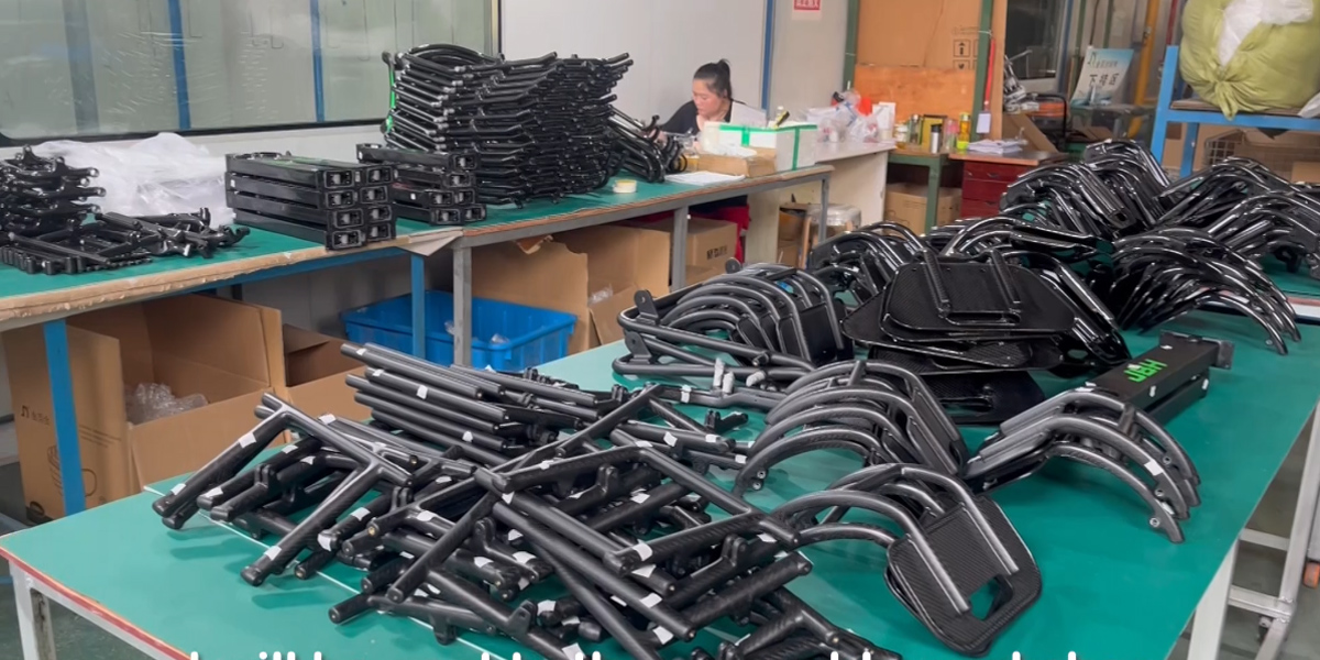 Parti di sedia a rotelle in fibra di carbonio