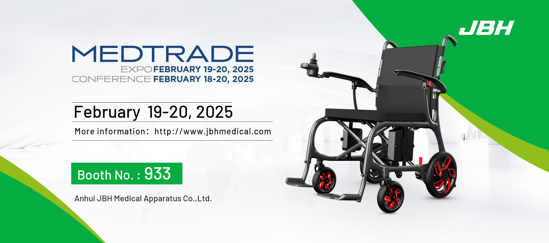 JBH Medical ti invita sinceramente a visitare la Console e la directory dell'espositore Medtrade 2025
