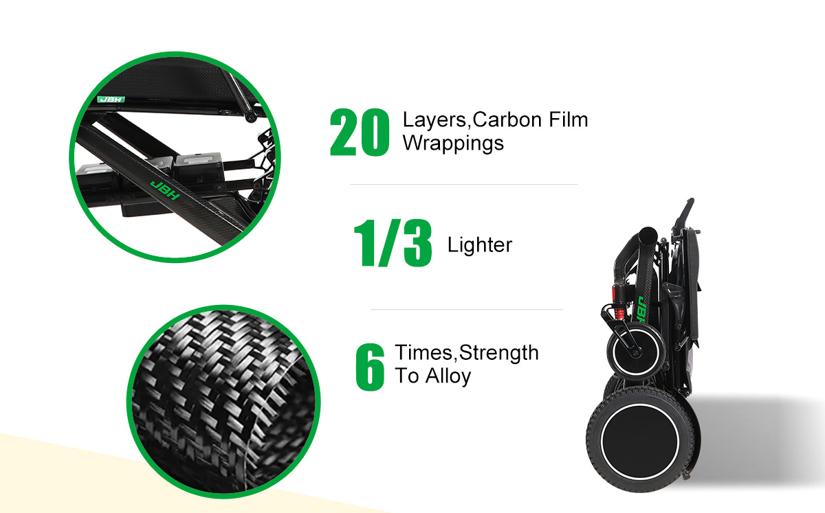 Carrozzina in fibra di carbonio DC07L